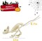 Cat Halloween Skeleton Decoration, Animal Skeleton with Posable Joints for Graveyard Scene and Decoration, Skeleton Bones Prop Themed Parties, Haunted Houses